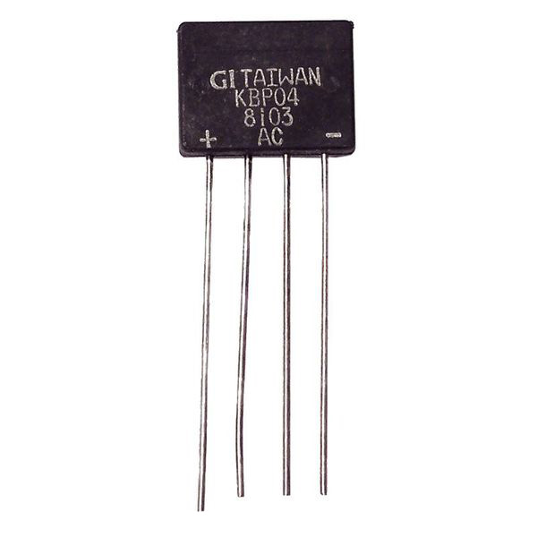 KBP04 In-line Bridge Rectifier 400V 2A - Click Image to Close